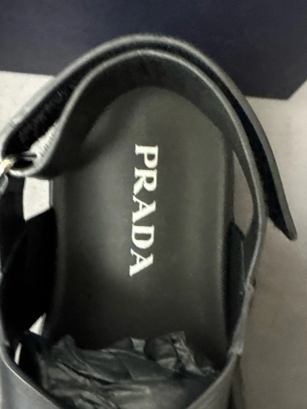 New   Prada Logo Men’s  Leather Crisscross Sport Sandals. Sz 7UK / 8US.  $850